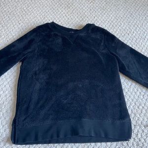 Fluffy black pajama top